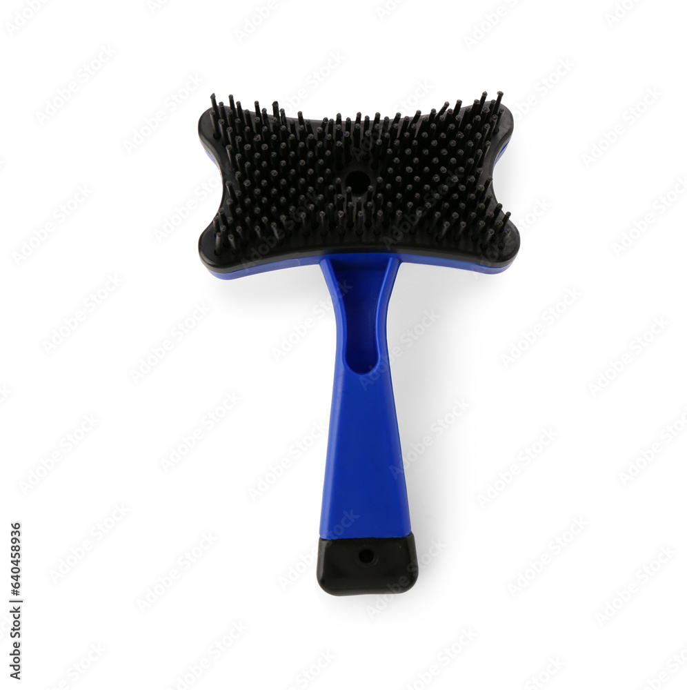 Grooming brush for pet isolated on white background