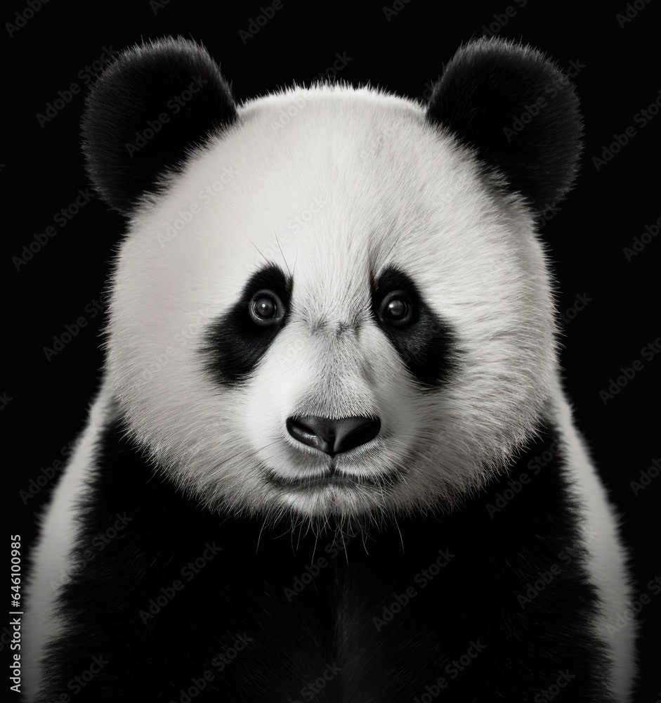 Panda bear, panda face