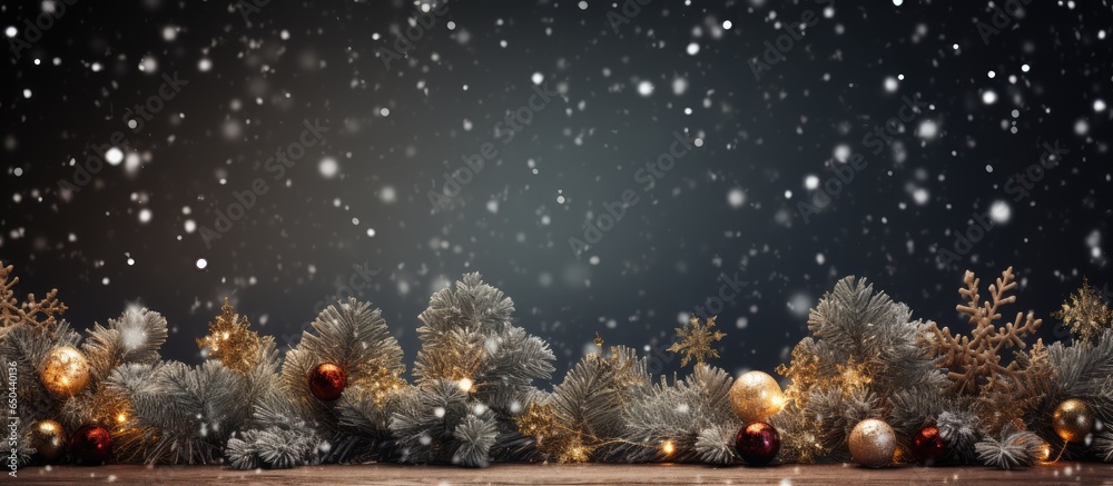 Christmas themed backdrop with space for your text