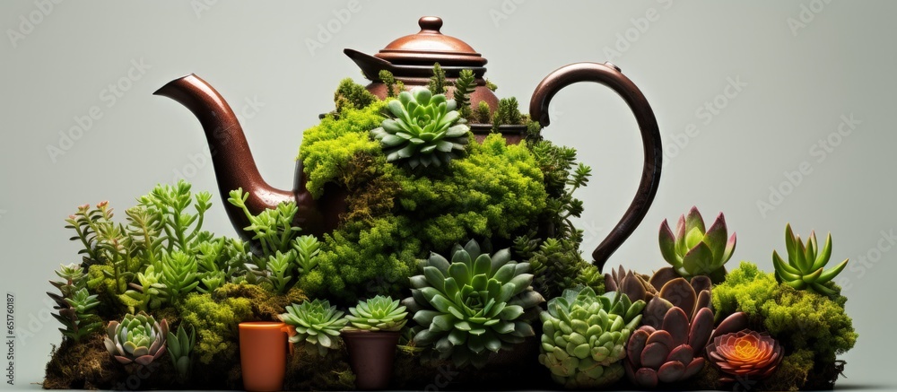 Zero waste promotes environmental sustainability through the reuse and repurposing of old items Succulents can be planted in repurposed kitchenware for decorative use in gardens or homes
