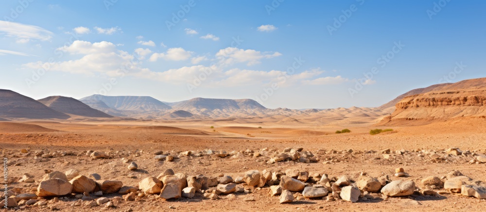 Negev Desert s rocky hills in Israel