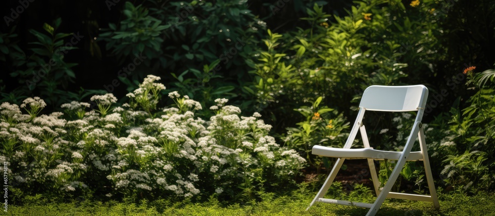 garden chair in white