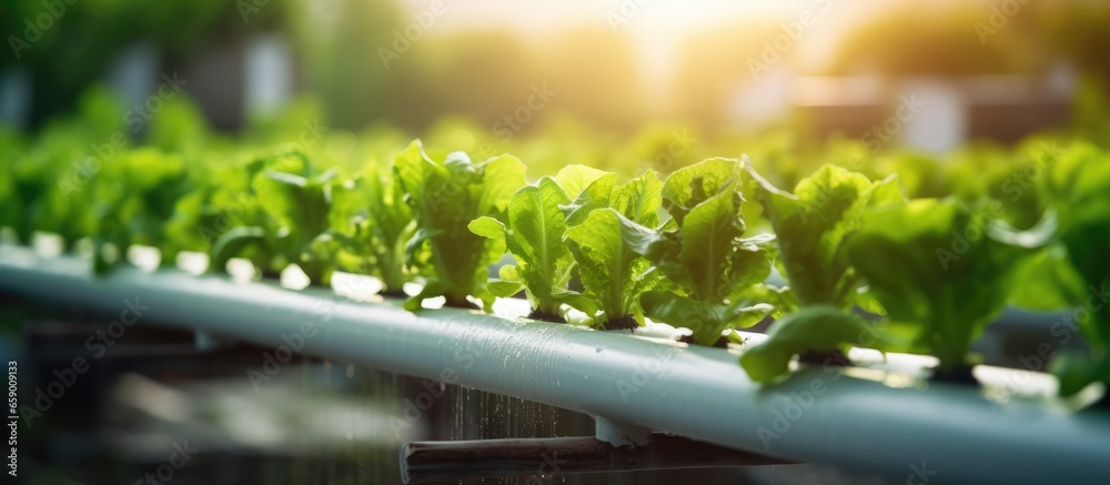 Automated hydroponic system for growing organic vegetables in a smart farm