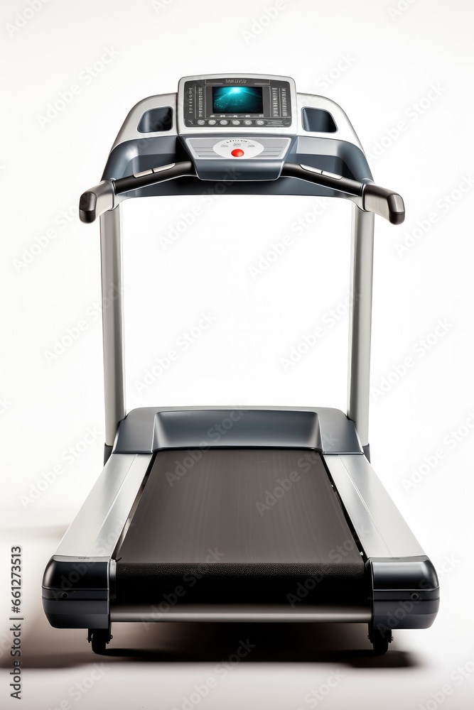A treadmill on white background.
