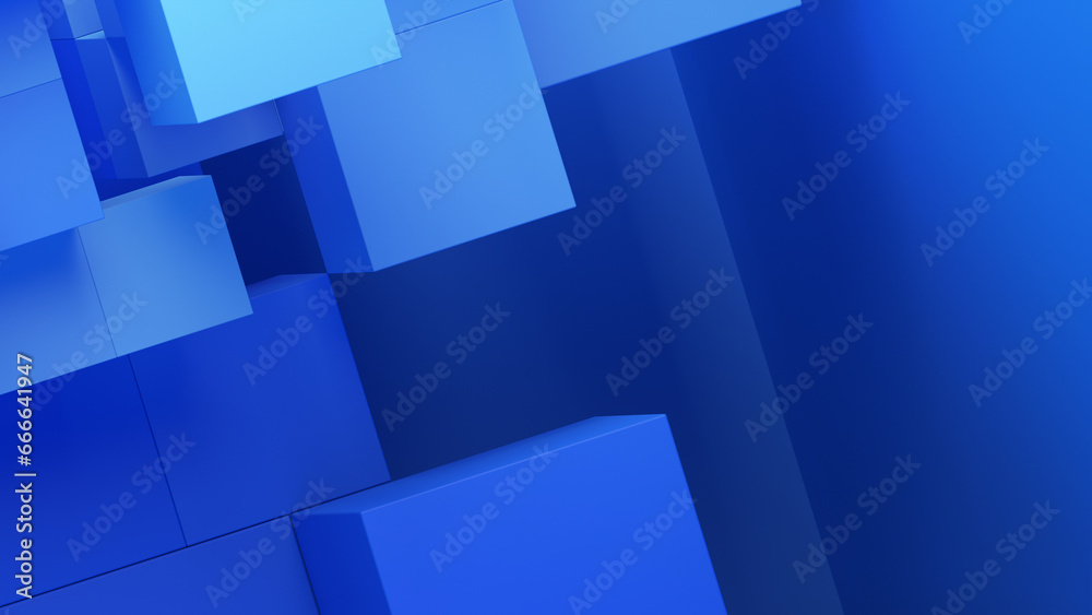 Abstract 3d render, clean geometric background, minimalist design