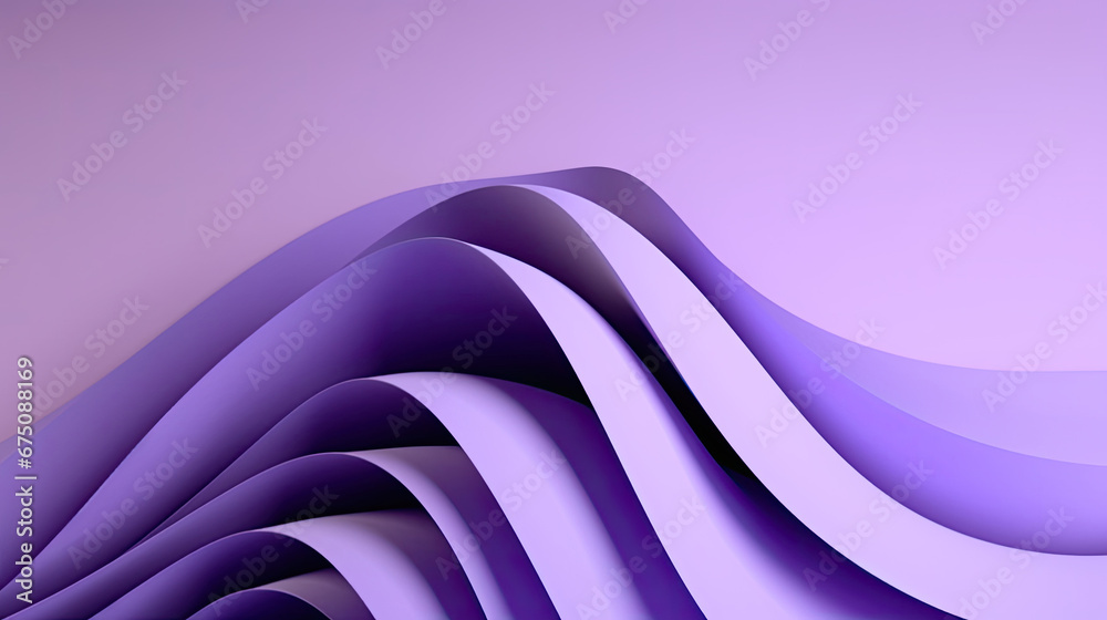 abstract purple wave on purple background , Abstract organic wallpaper stripe background, 3d abstract layered background. Flower shape. Violet wavy textile for modern fashion design. 