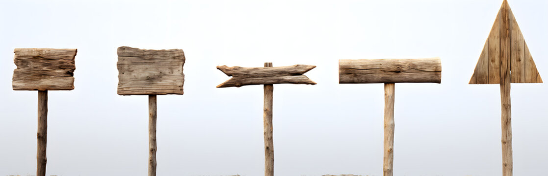 rusty wooden fence  sticks on a white background