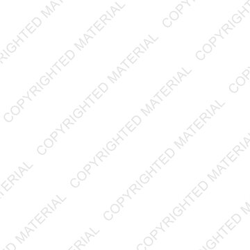 Copyrighted Material watermark on a Transparent Background	