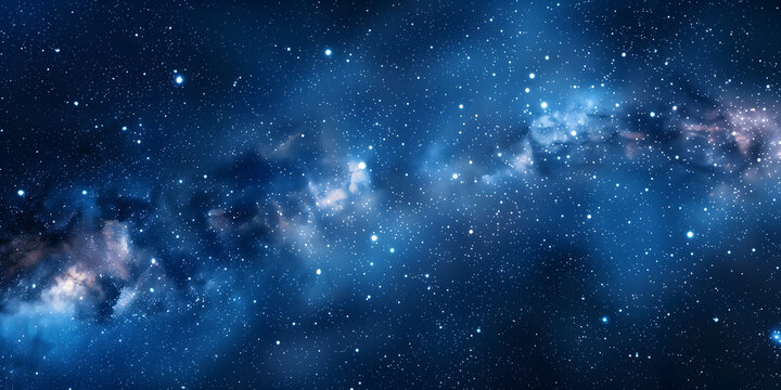 Dark cosmic starry sky background