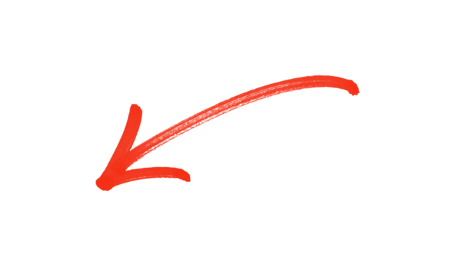 手绘红色箭头图标。矢量向上箭头。用于商业和教育设计元素的标记点图标设计集合