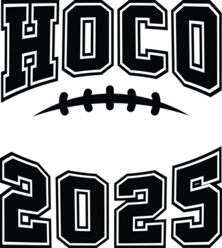 2025年返校节矢量图Illustrator设计，适用于浅色衬衫T恤定制，是2025年返校节衬衫、返校节舞会爱好者、橄榄球T恤以及展现高中活力的理想之选