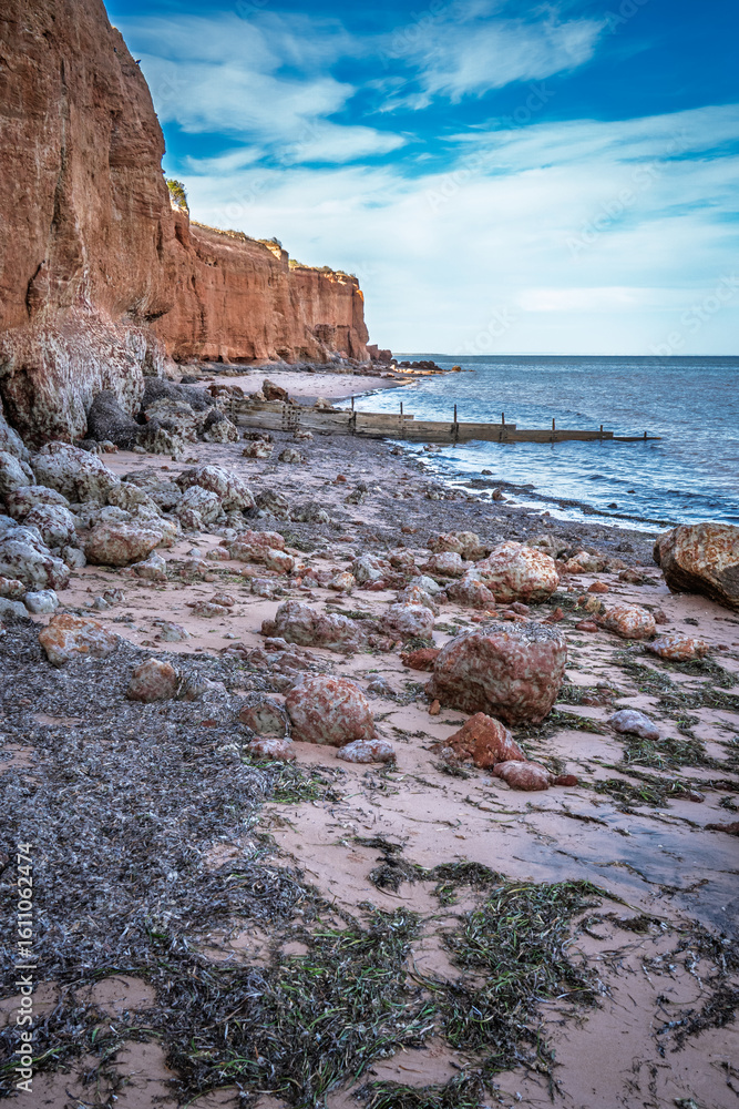 Ardrossan Cliffs at Sunrise图片