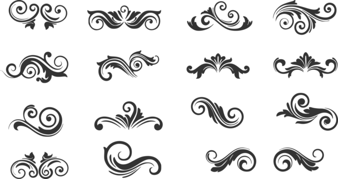 华丽装饰矢量设计元素合集套装