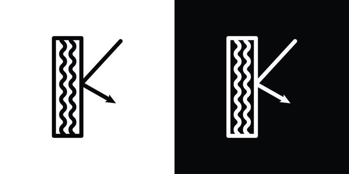 Insulation icon design elements. icons for app or web