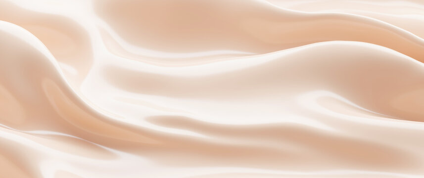 液体粉底霜质地背景3D渲染