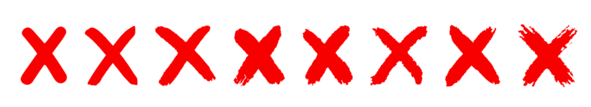 标记图标集。孤立的标记图标。PNG格式标记图标。