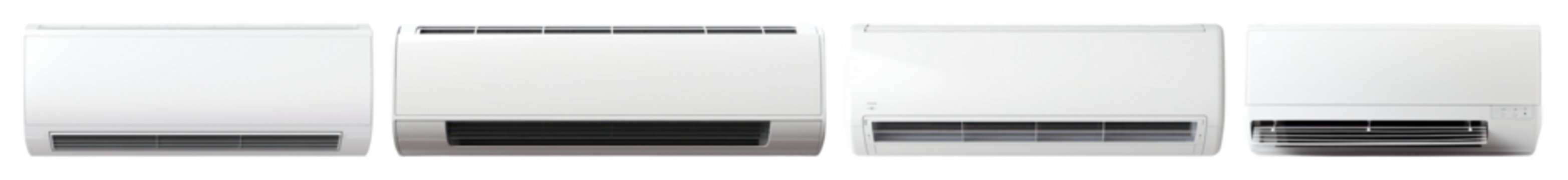 展示的PNG现代空调机组，元素置于透明背景上