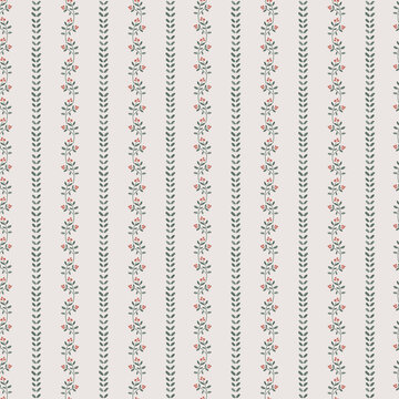 水彩装饰性无缝图案。具有民间风格的几何节日复古背景。