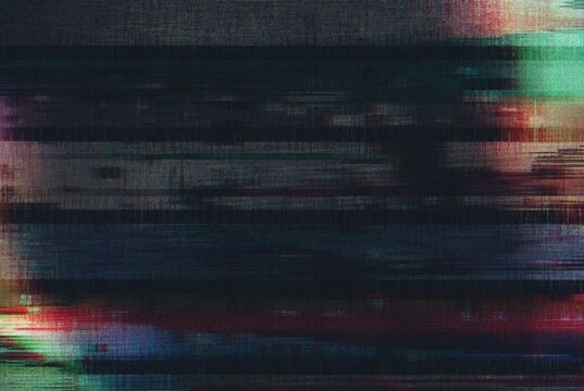 嘈杂的VHS效果、高清电视屏幕故障、扭曲闪烁线条、像素化屏幕噪点、颗粒质感、模拟电视信号不良问题、广播错误屏幕播放暂停效果