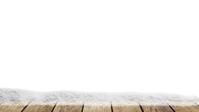 带有积雪的木质冬日圣诞背景