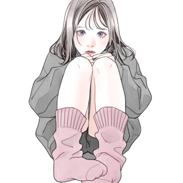 穿着厚袜子的女性