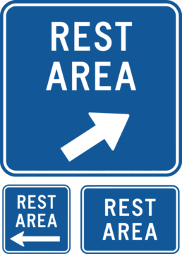 休息区道路标志集