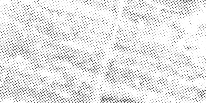 带有半色调网点纹理渐变效果的垃圾摇滚风格皱纸朋克叠加矢量插画背景。复古怀旧撕裂脏纸张纹理笔记本噪点质感壁纸。