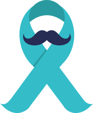 “胡须月”或十一月男性健康意识矢量图标