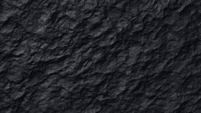 特写深灰色板岩纹理，展现天然的粗糙质感与细腻的明暗变化。深灰色调营造出粗犷的外观。未打光，更凸显表面细节。由神经网络人工智能生成