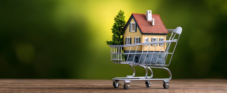 购物车中的房子唤起了人们对城市房地产投资的兴奋与希望。