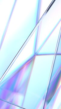 抽象玻璃形态，未来感背景设计，竖版构图，3D渲染