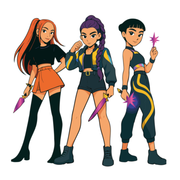 K-pop、女战士、佐伊、露米、玩偶、动漫