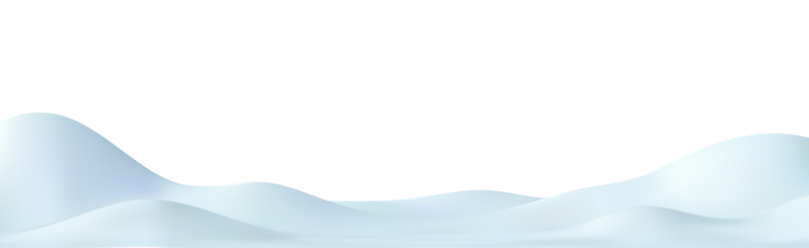 3D雪景背景。雪山边缘、山丘、雪堆。节日设计用冬季展示台。适用于海报、冬季贺卡的矢量元素插画；