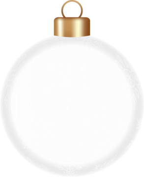 圣诞玻璃挂球雪花