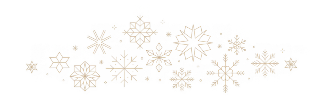 圣诞边框，金色装饰图案，节日横幅