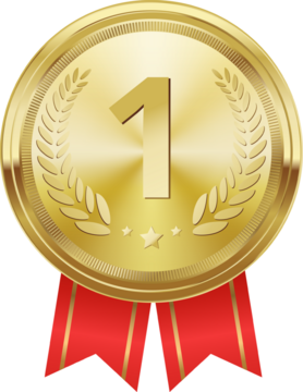 代表成功的第一名金牌奖项