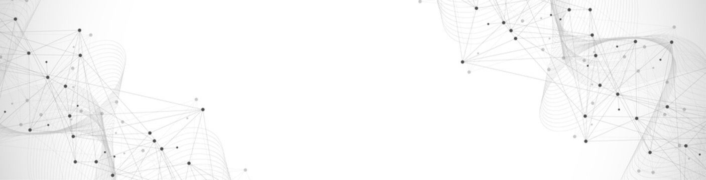 全球网络连接概念。大数据可视化。全球计算机网络中的社交网络通信。互联网技术。商业。科学。插画