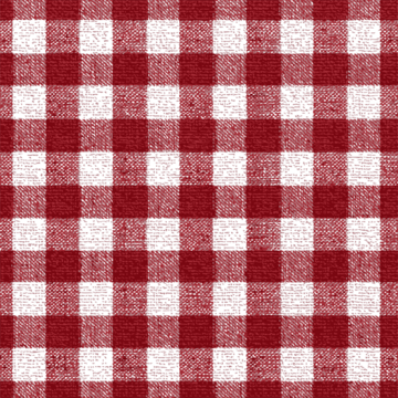 红白格子图案素描，手绘方格纹纺织品无缝背景矢量插画