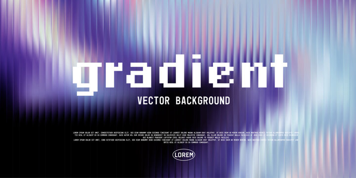 深色垂直玻璃凹槽，带柔和白雾与光学深度的模糊紫蓝渐变背景，现代优雅封面模板，矢量插画